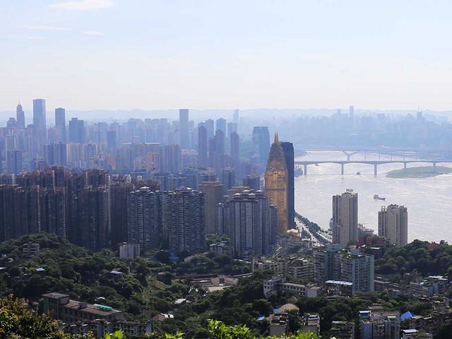 長江上流側