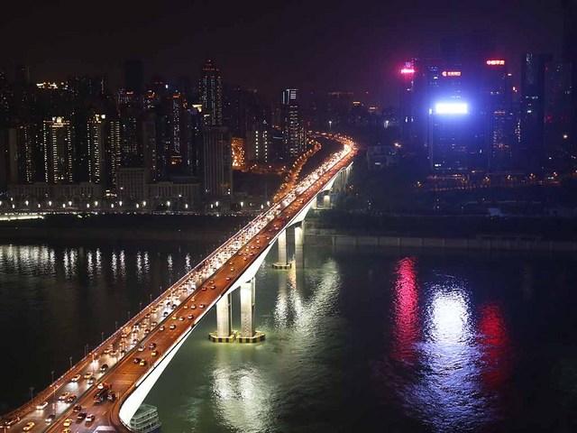 夜景(黄花園大橋)